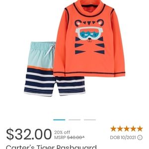 Carters 24M boy swimming set